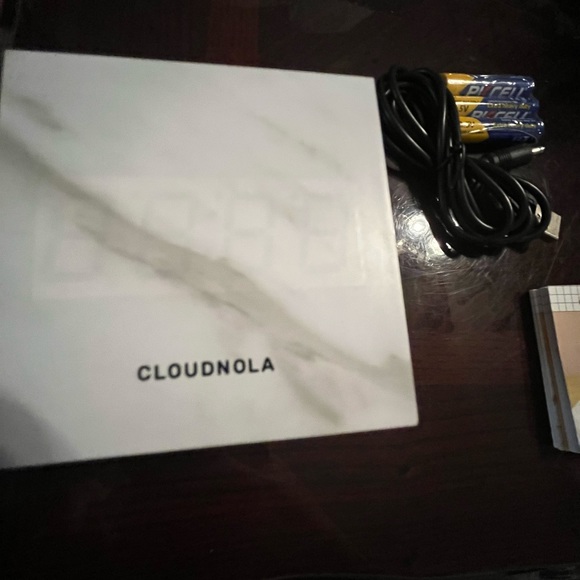 New night table blocked clock, time, temp, see pictures for details - Picture 3 of 13